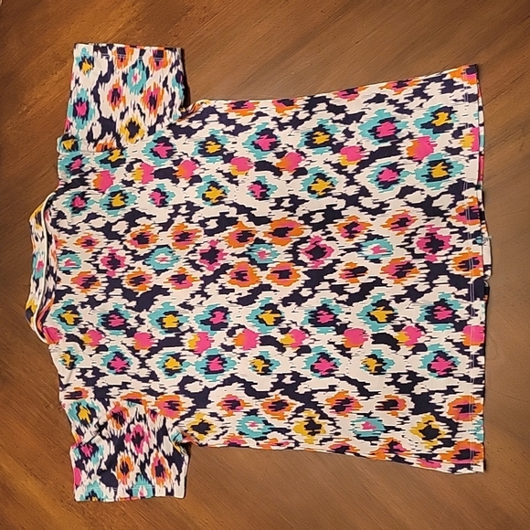 NWT Leopard Ikat Pajama Top Size Medium - Picture 8 of 11